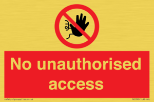 No unauthorised access